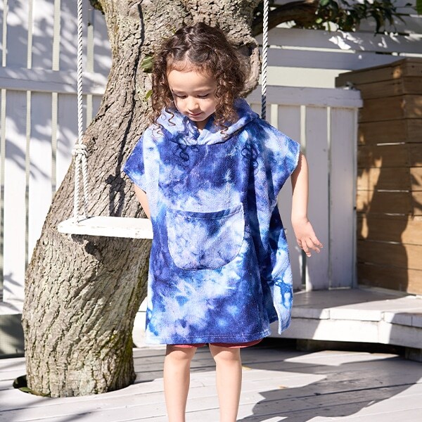 【SWIM】フード付きケープタオル