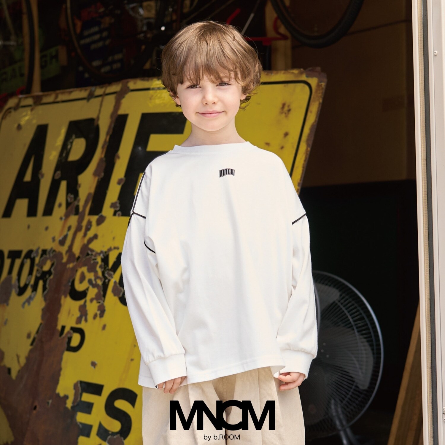 【MNCM】【カイテキ天竺】パイピングビッグTシャツ