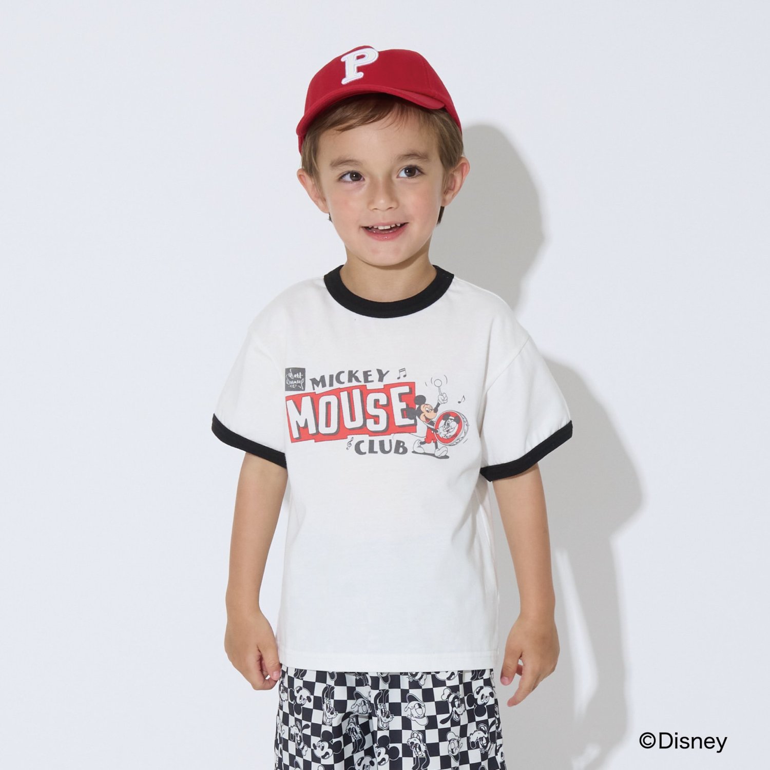 【Disney】【カイテキ天竺】アソートプリントリンガーTシャツ