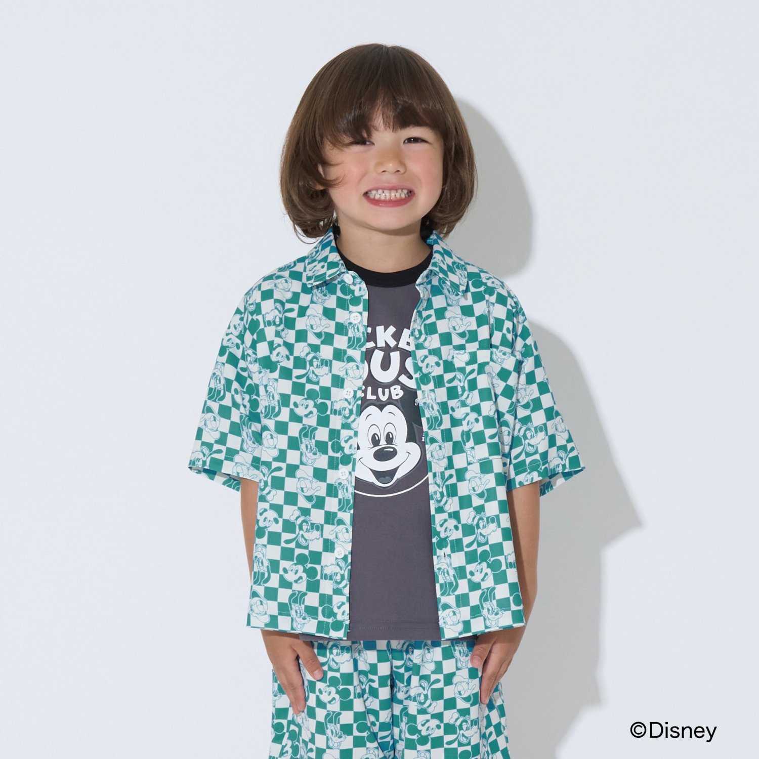 【Disney】【セットアップ可】総柄シャツ
