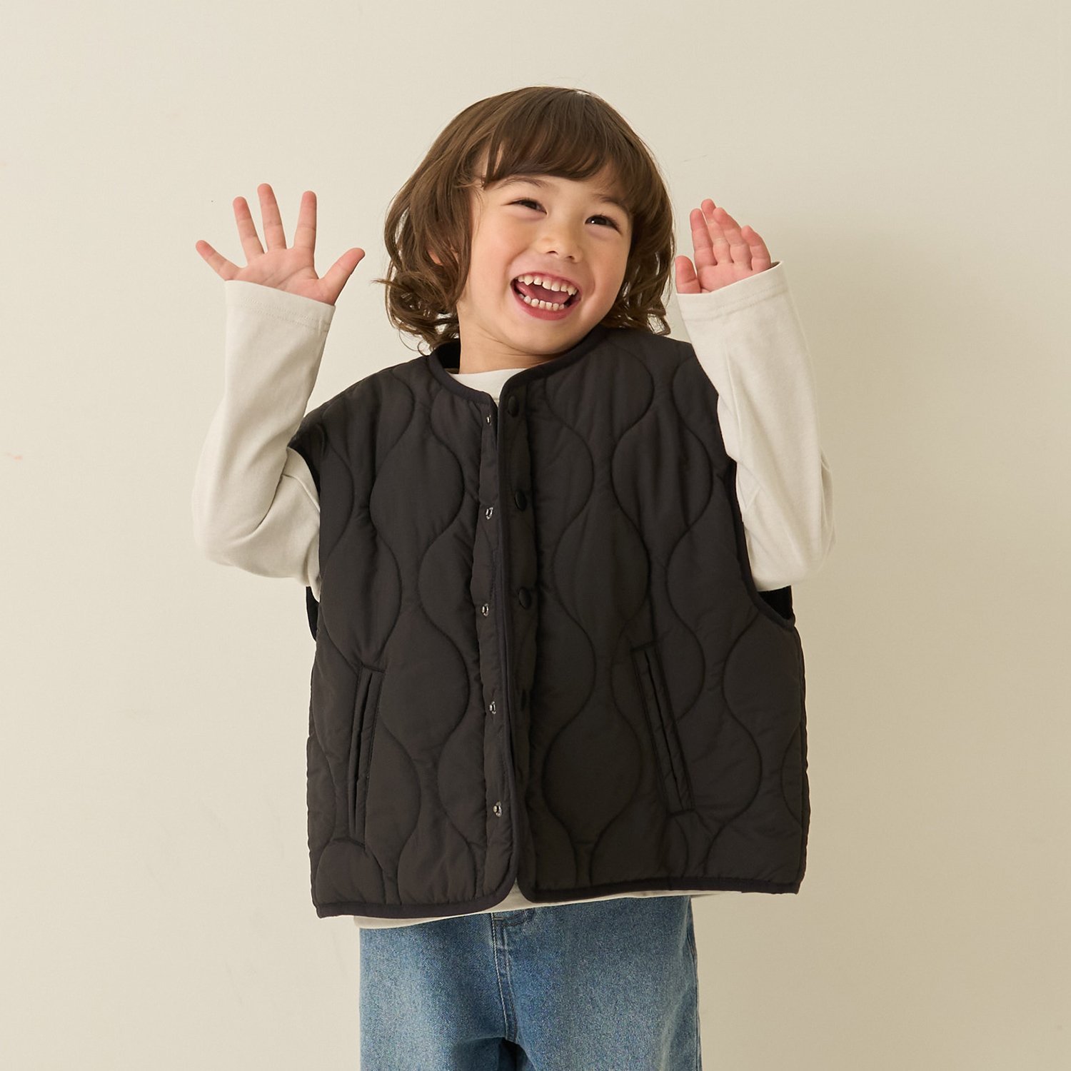 【組み合わせ自由シリーズ】キルティングベスト