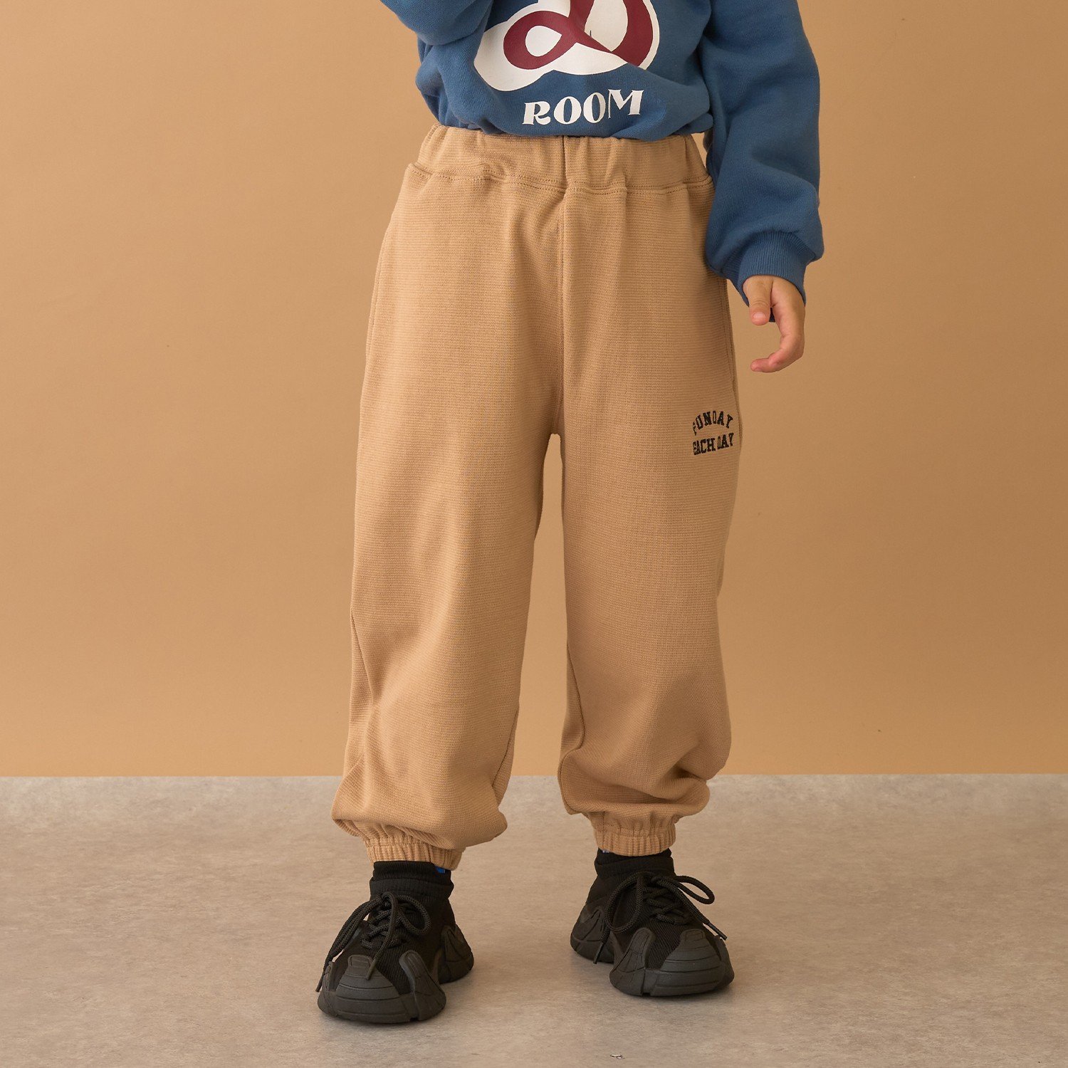 【ともパン】【裏起毛】イージーパンツ