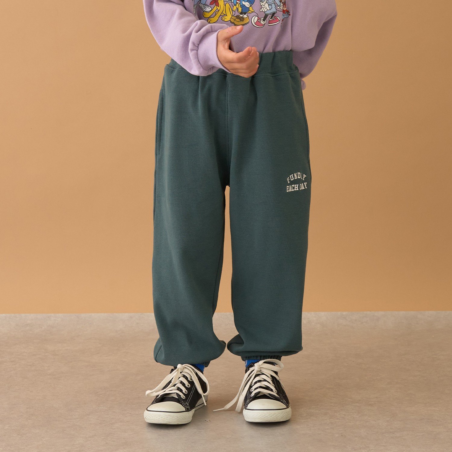 【ともパン】【裏起毛】イージーパンツ