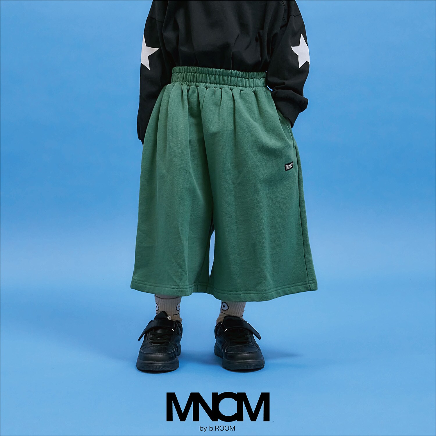 8分丈ワイドスウェットパンツ【MNCM】