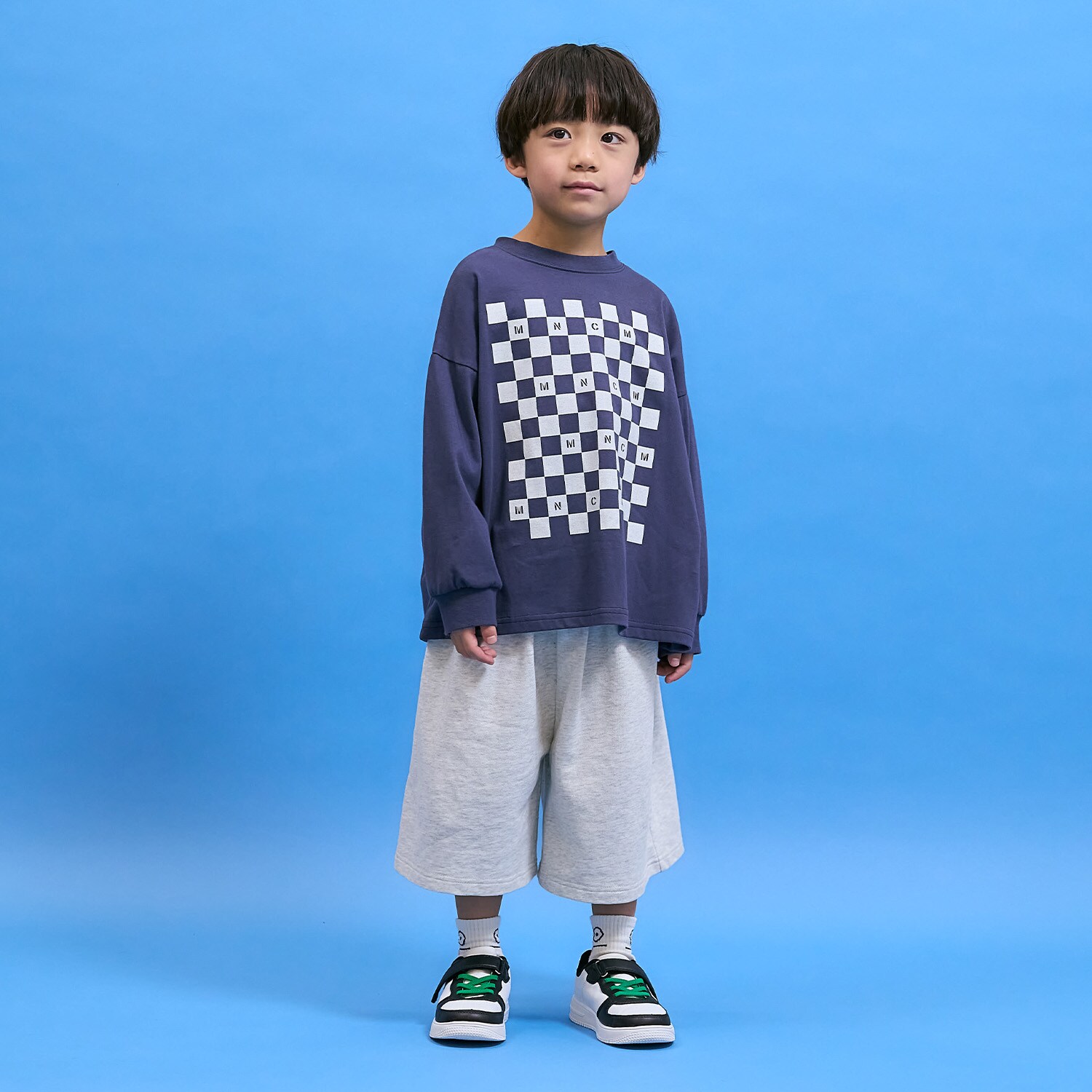 8分丈ワイドスウェットパンツ【MNCM】