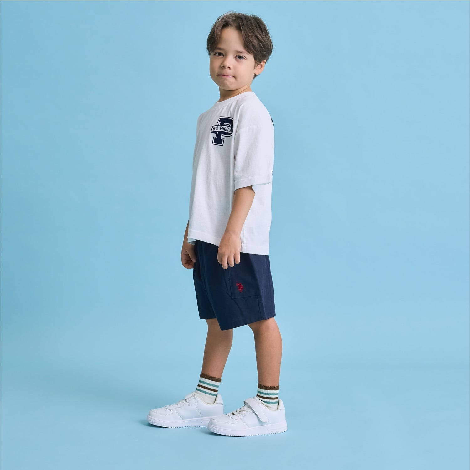 【U.S. POLO ASSN.】【セットアップ可】４分丈パンツ