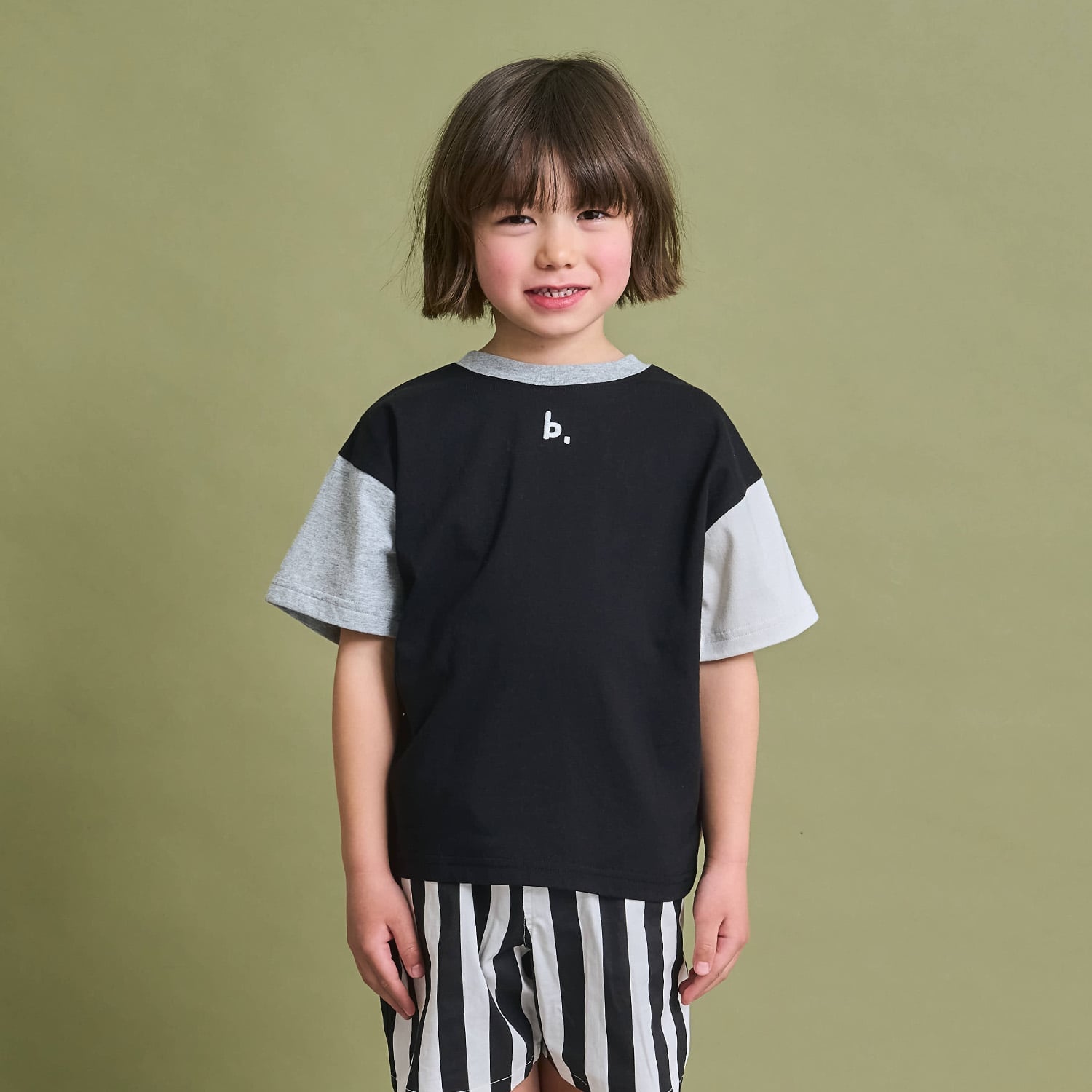 【防汚・速乾・型崩れしない】【どちらが前でもOK】テトラード配色Tシャツ