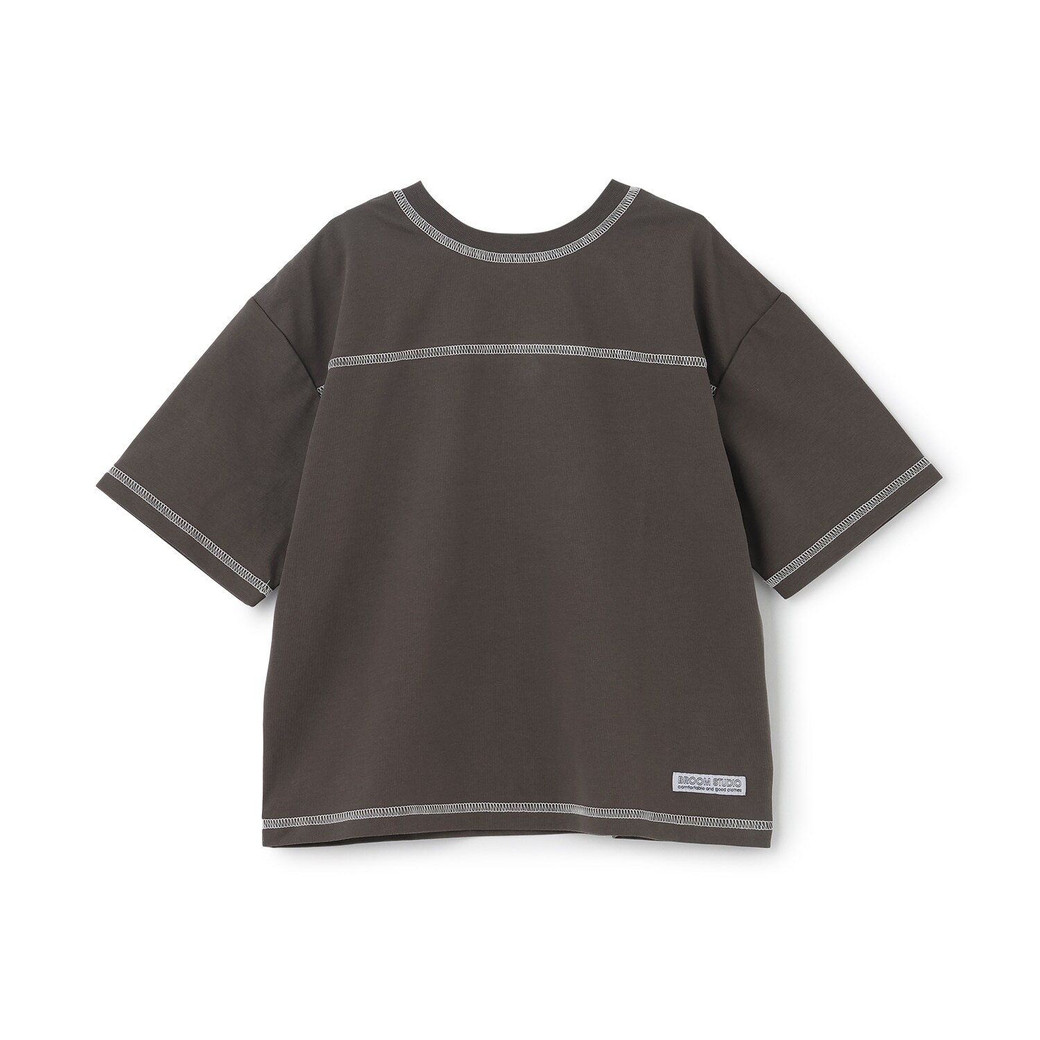 【予約/6月中旬～下旬入荷予定】【熱をブロック】【どちらが前でもOK】配色ステッチTシャツ