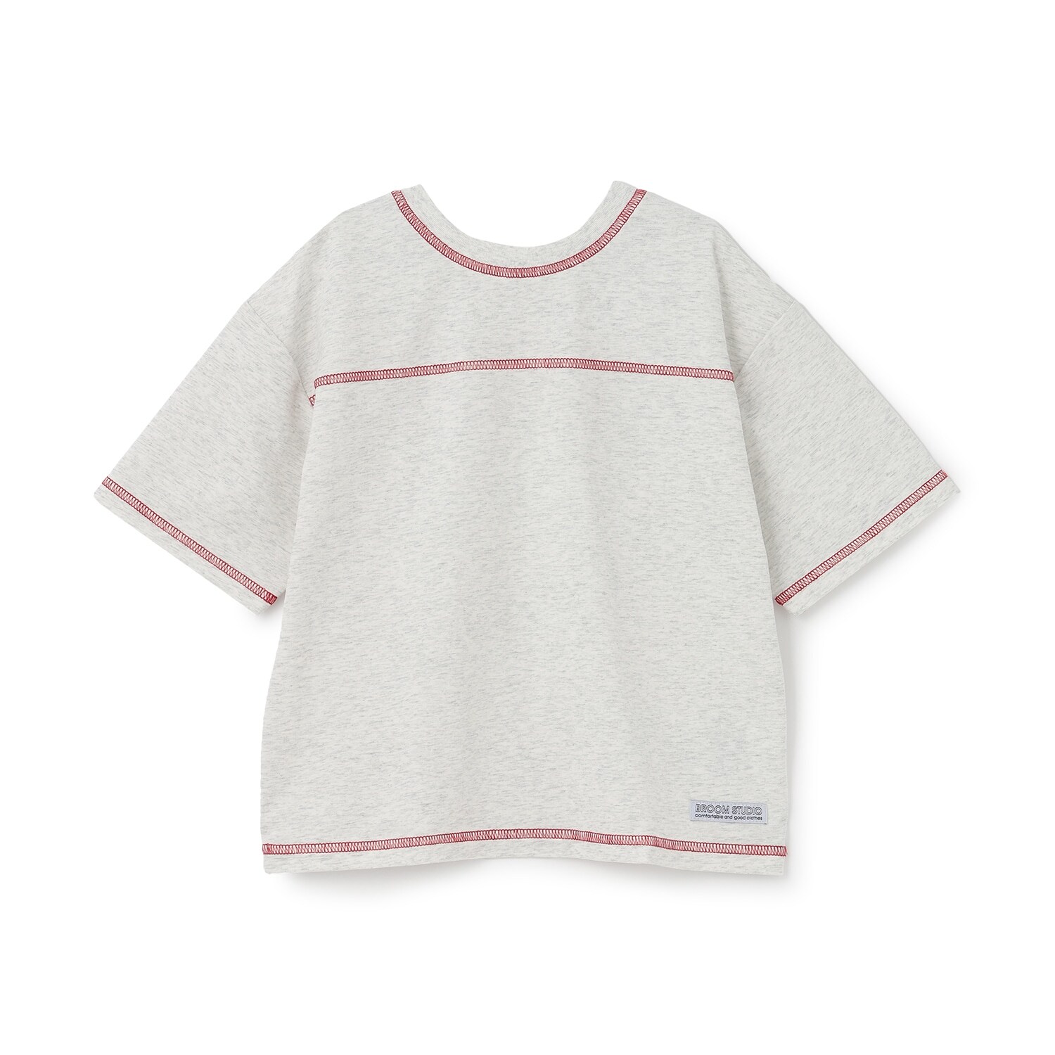 【予約/6月中旬～下旬入荷予定】【熱をブロック】【どちらが前でもOK】配色ステッチTシャツ