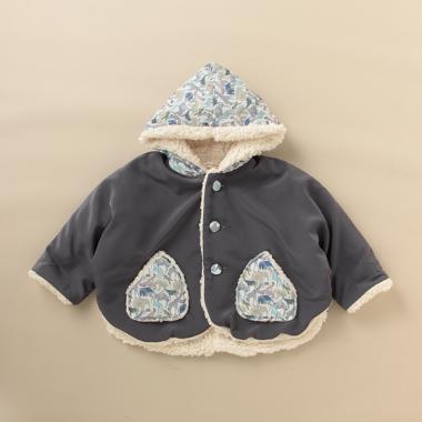 リバティファブリックマントコート【日本製】