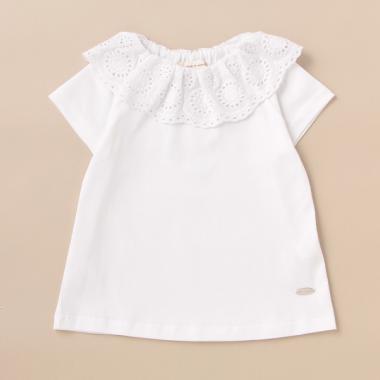 衿レースTシャツ