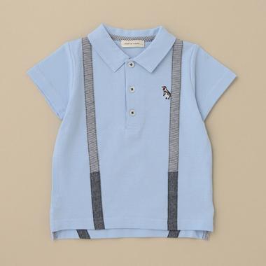 サスペンダーポロシャツ