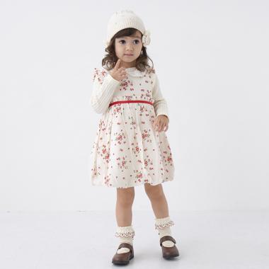 野イチゴ袖なしバルーンワンピース【日本製】