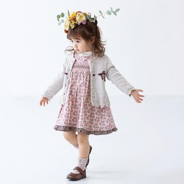 Cotton Tailスモッキングジャンパースカート【日本製】