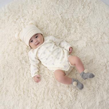 ベア柄ボディスーツ