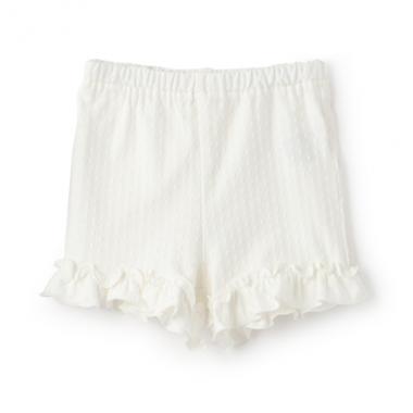 裾フリル一分丈レギンス