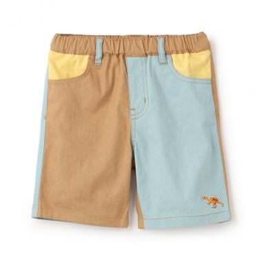 バイカラーハーフパンツ