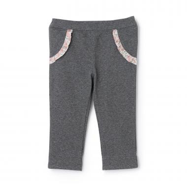 ラメ裏毛フル丈パンツ