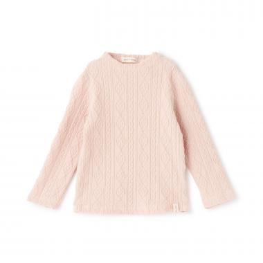 ケーブルハイネックTシャツ