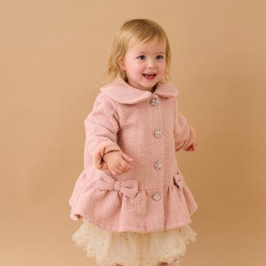 リバティボタンフリルコート