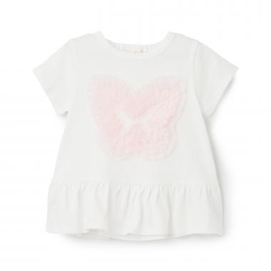 ちょうちょチュールフリルTシャツ