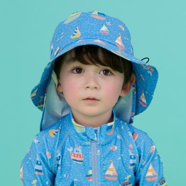 【SWIM】マリン柄男の子スイムキャップ