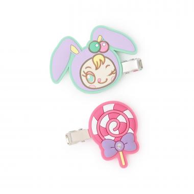 前髪クリップ【ベリエちゃん】【クランベリエちゃん】【ちびゾー】