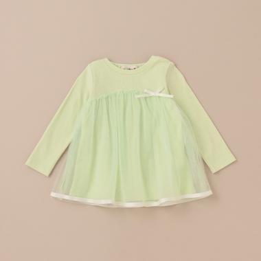 テレコチュール長袖Tシャツ