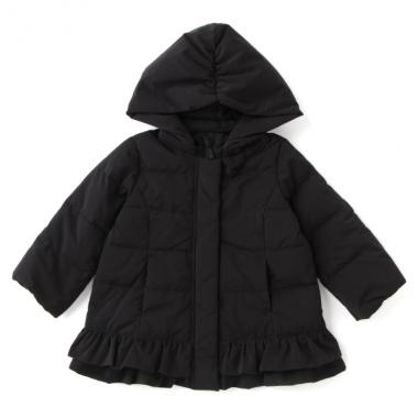 裾フリルwashableダウン