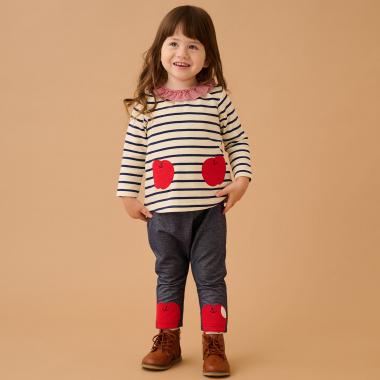 リンゴフリルトレーナー