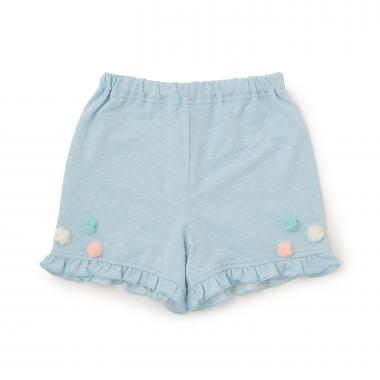 チュールポンポンショートパンツ
