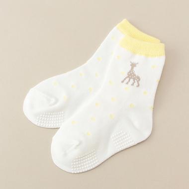 はき口ラインドットソックス 【日本製】