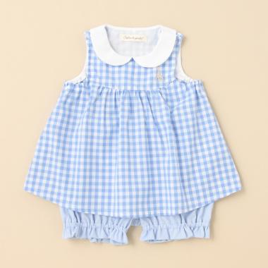 ギンガムベビースーツ【日本製】
