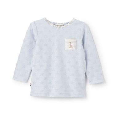 スタージャカード長袖Tシャツ