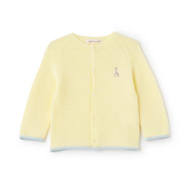 ガーター編みカーディガン