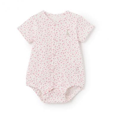 花柄天竺ボディスーツ