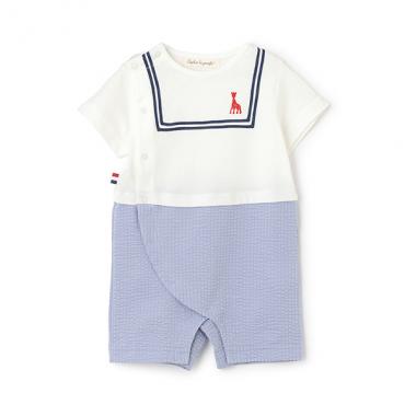 ニットサッカーショートオール【日本製】