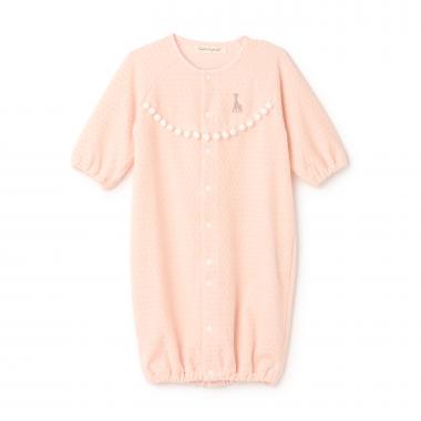 水玉ベロア2WAYオール【日本製】