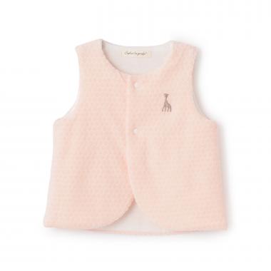 水玉ベロアベスト【日本製】