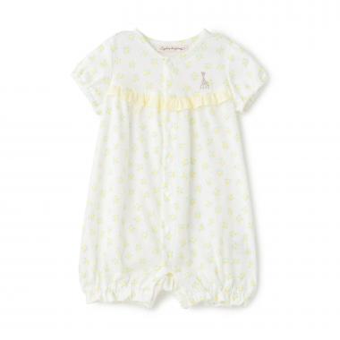 花柄プリントショートオール【日本製】