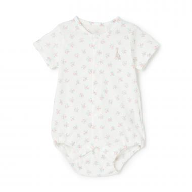 花柄ボディスーツ【日本製】