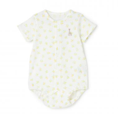 花柄ボディスーツ【日本製】