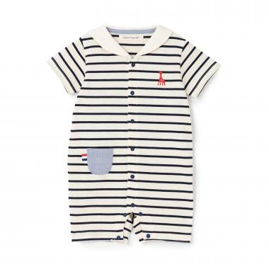 セーラーボーダーショートオール【日本製】