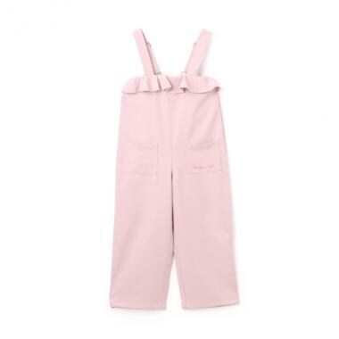 レーヨン混フリルつきサロペット