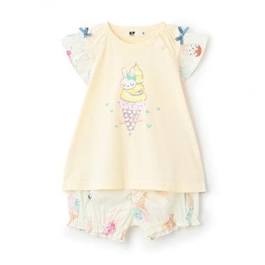 アイスクリームプリント Tシャツ＆ブルマセット