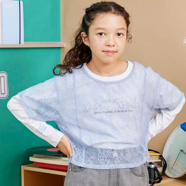 【Trois Lapins】 レースTシャツ レイヤードセット