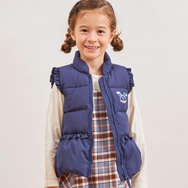 フリル ダウンベスト