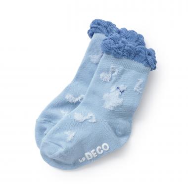 シルエットmimiちゃん＆音符 ソックス