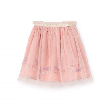 mimiちゃん刺しゅう チュール スカート