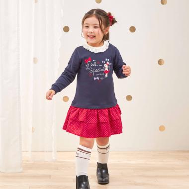 mimiちゃん 裏毛ワンピース 【吸湿発熱】